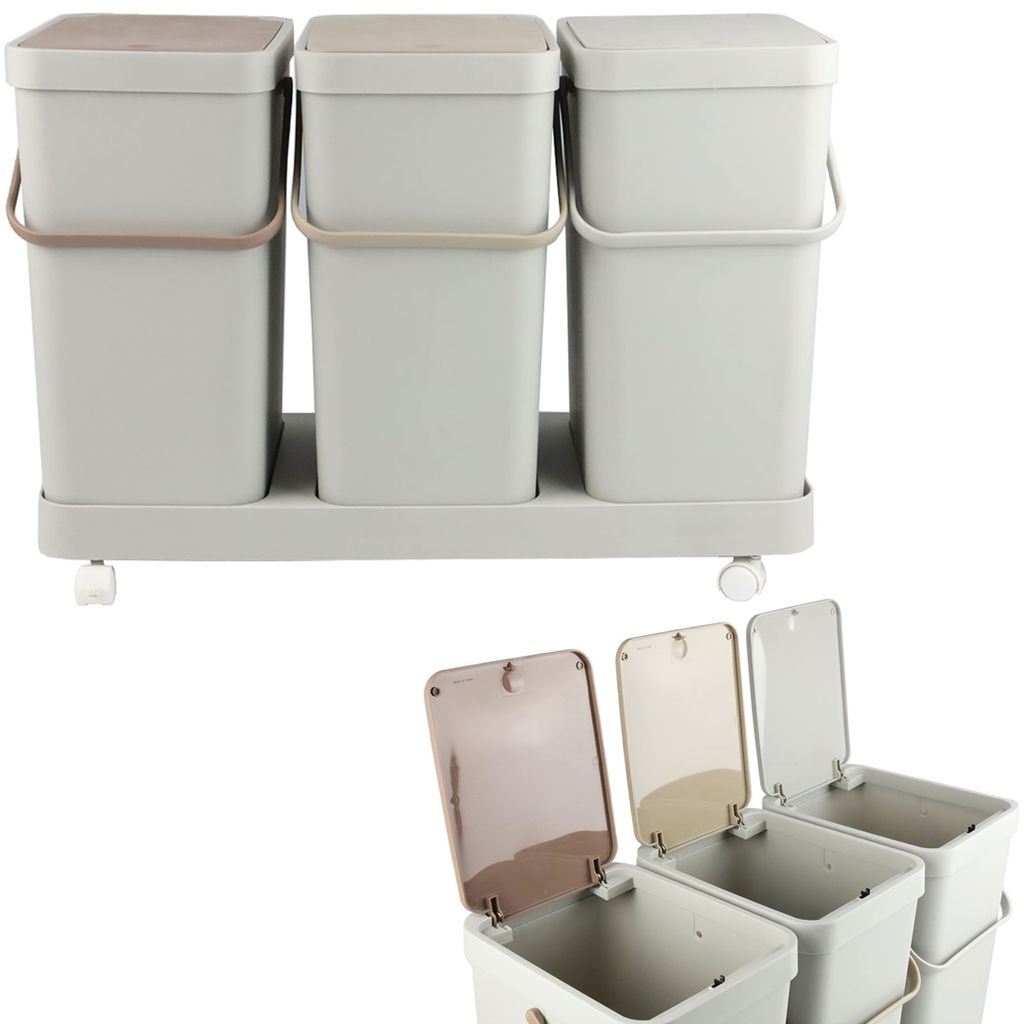 Odpadkový kôš 60 l 3 priehradky (3 x 20 l) Systém separácie Obrázok produktu 7