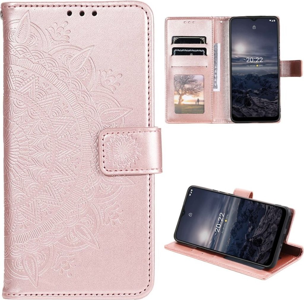 Cover Per Nokia G21/G11 In Pelle Con Porta Tessere E Magnete - Custodia Antiurto A Libro Con Slot Per Carte - GLANDOTU (Panda)