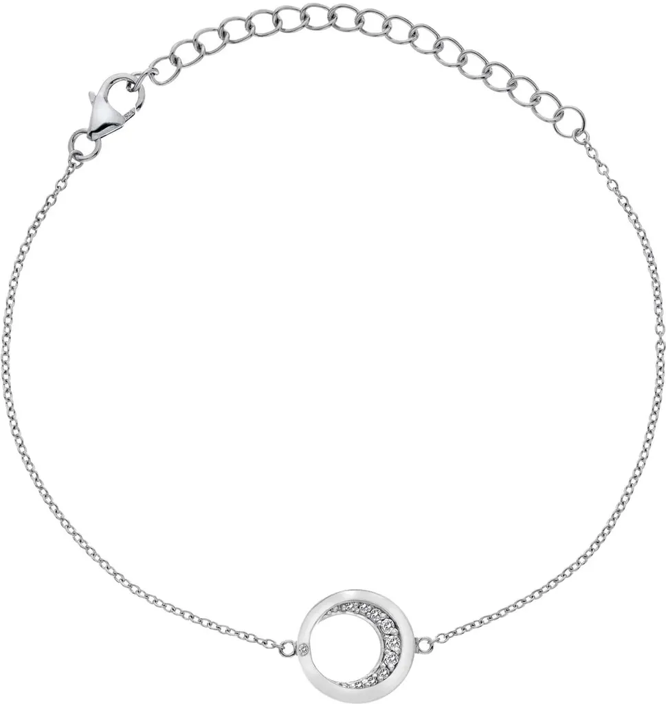 Hot Diamonds Bracciale Celeste DL642 Donna Argento e Diamante Vero