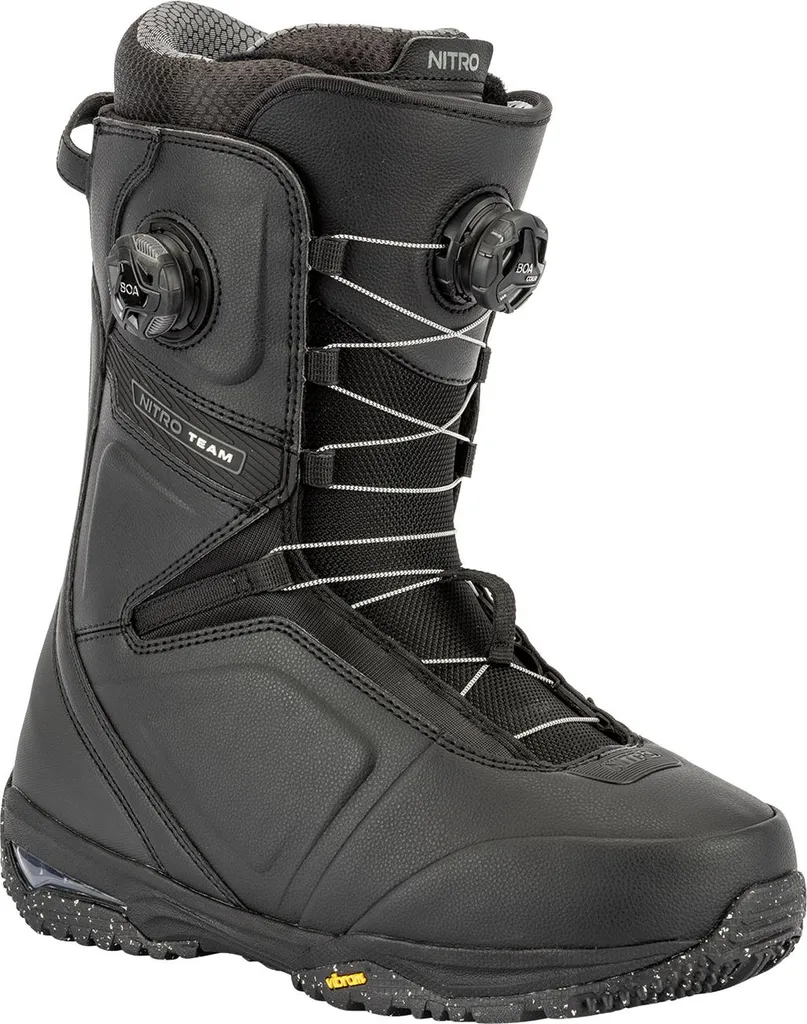 Nitro Team Boa Boots Snowboard Noir 44 avec Double Serrage Précis