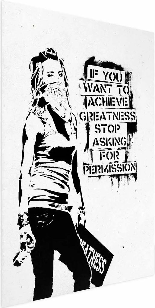 Posterpapier Poster - Girl with Graffiti 60x90 cm Streetart h-C-0082-ao-a