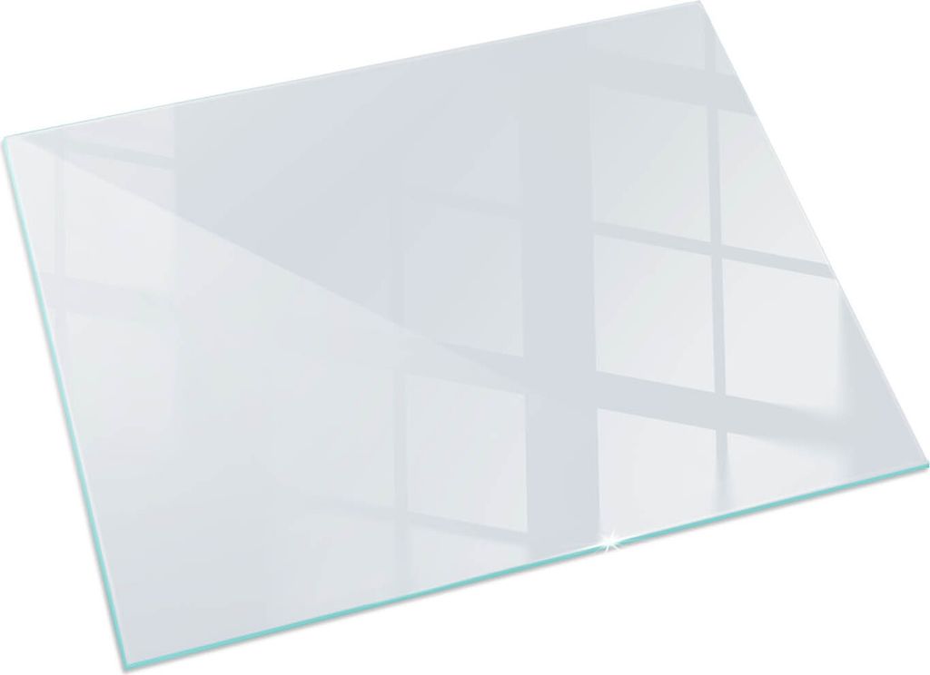 Farbe Hellgrau – Glasbodenplatte für – Kaminofen – Kaminplatte Glas – Schutzglas – Funkenschutzplatte –Glasbodenplatte Feuerfeste – ...