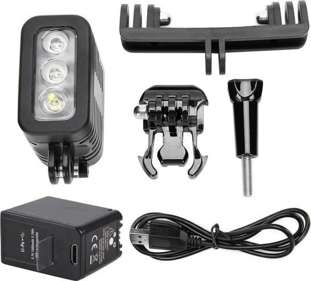Lampe de plongée LED sous-marine à intensité variable pour Action Cam - 3