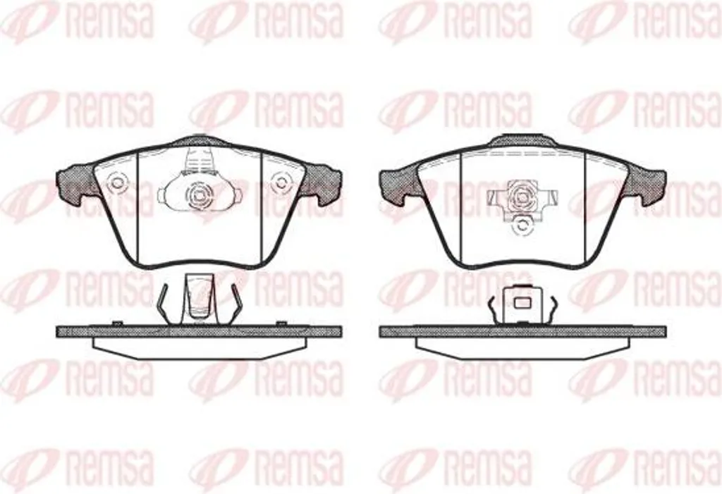 Kit freinage REMSA 0964.20 pour entretien Focus 3 et Opel Signum