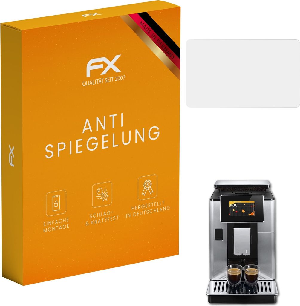 atFoliX FX-Antireflex 2x Schutzfolie kompatibel mit DeLonghi PrimaDonna Soul (ECAM610.75.MB) Displayfolie