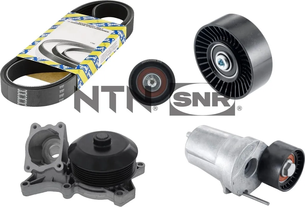 Pompe à Eau et Kit Courroie Accessoire SNR pour BMW E90 E91 E92 E93 E87