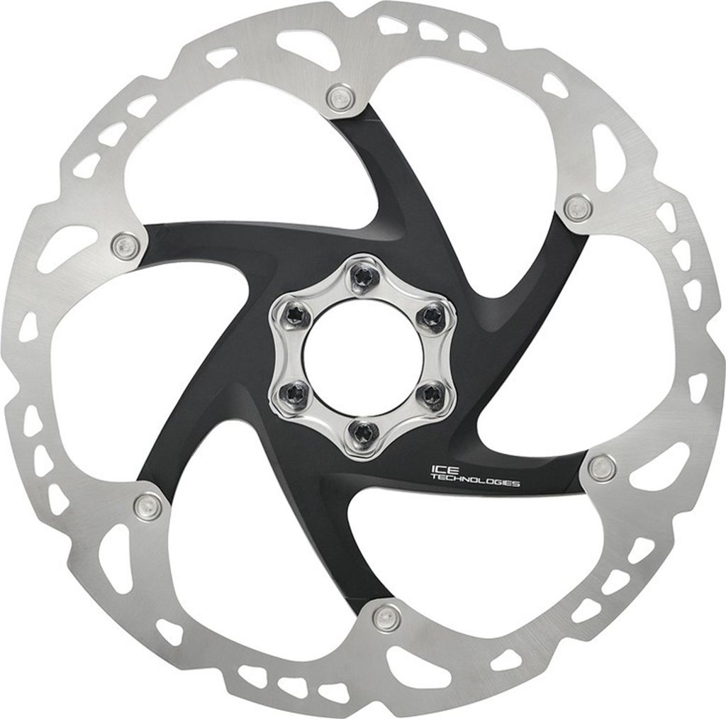 SHIMANO SM-RT86 Deore XT Bremsscheibe 180 mm, 6-Loch, Ice-Tech, silber/schwarz