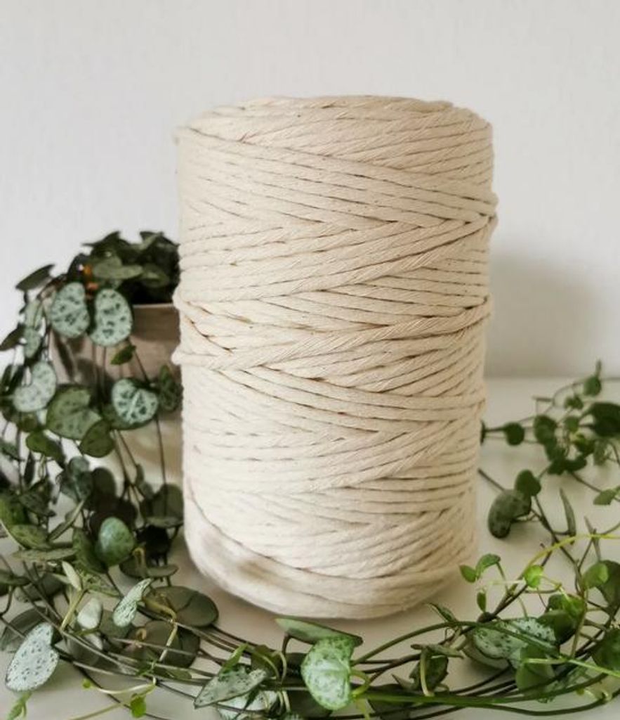 Makrameegarn Makramee Baumwollgarn Bastelgarn NATUR  200 Produktbild 