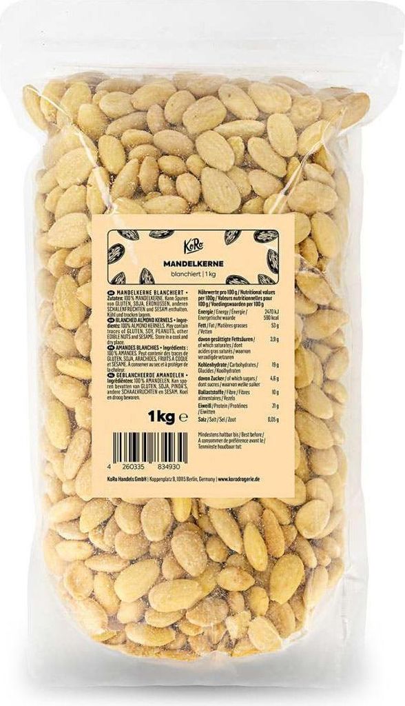 KoRo I Blanchierte Mandelkerne 1 kg Produktbild 