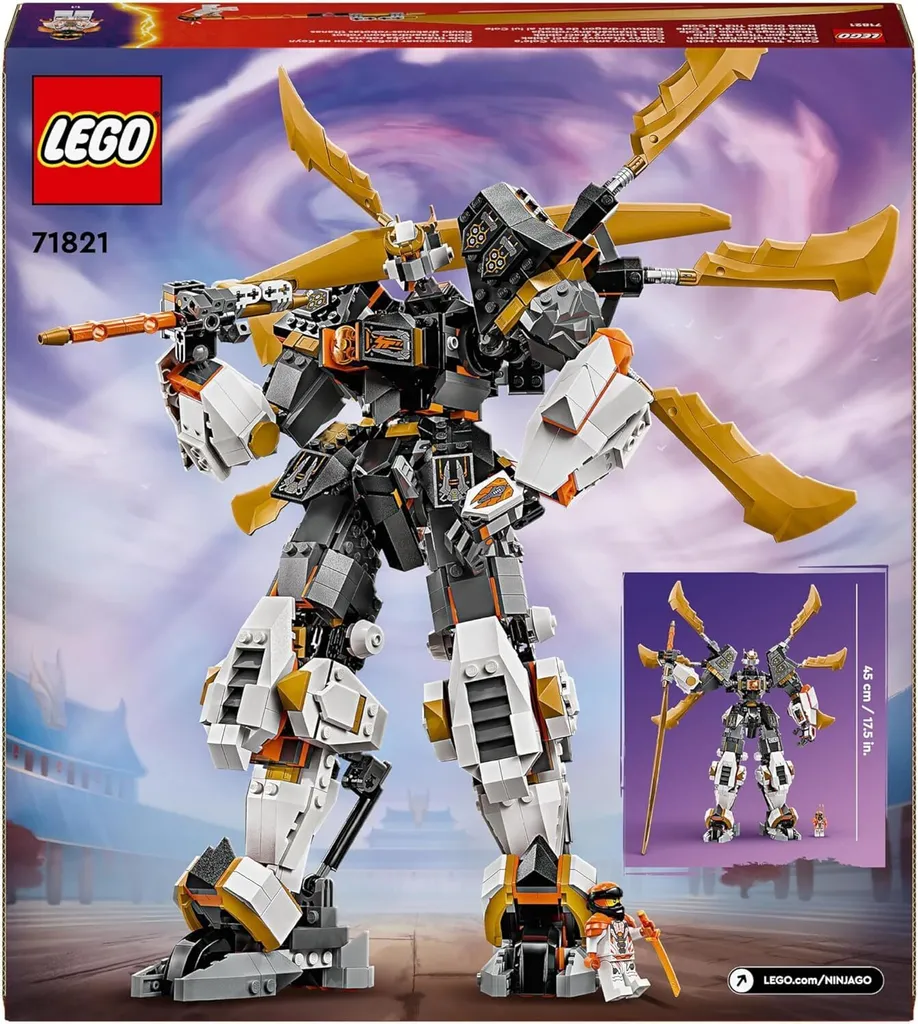 Construction LEGO Ninjago 71821 stable et articulée Robot de Cole - 13