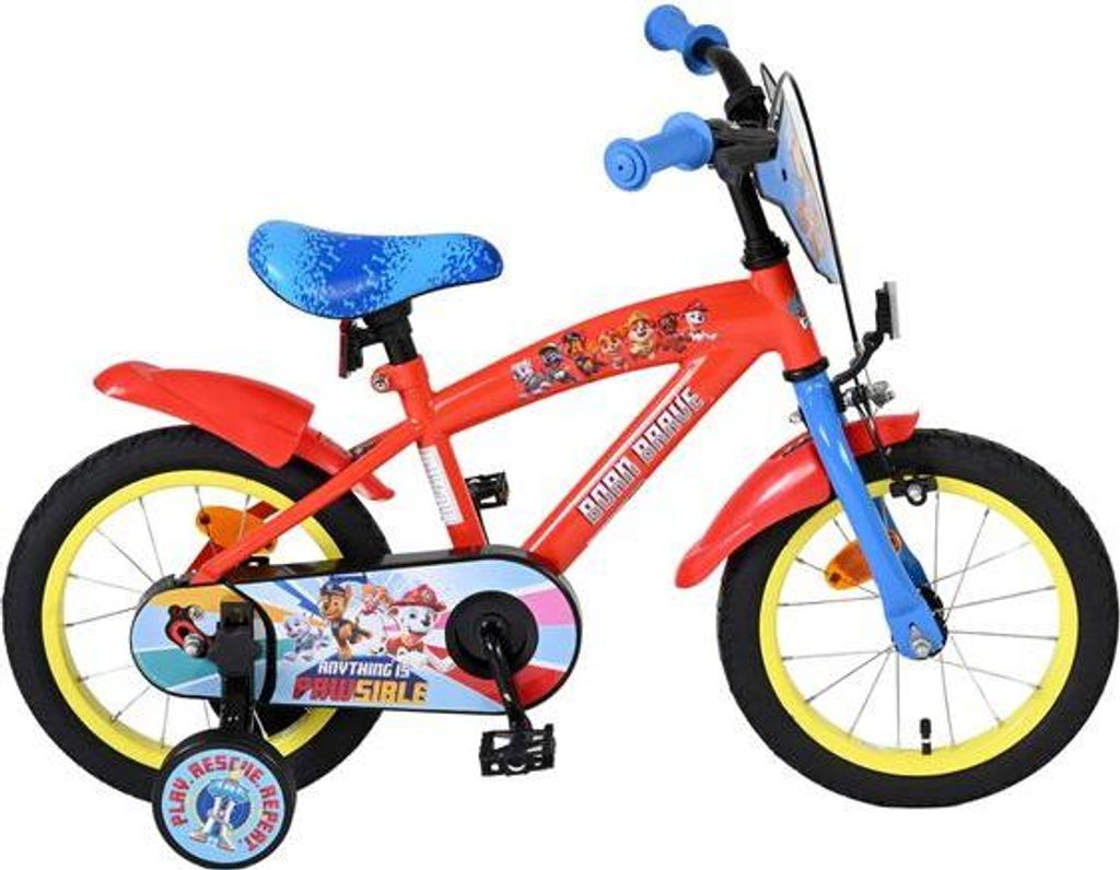 Paw Patrol Kinderfahrrad - Jungen - 14 Zoll - Rot/Blau Produktbild 