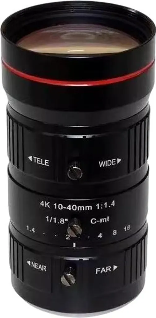 Objectif de Vidéoprotection Zoom 10-40mm 8MP avec Diaphragme Manuel CS