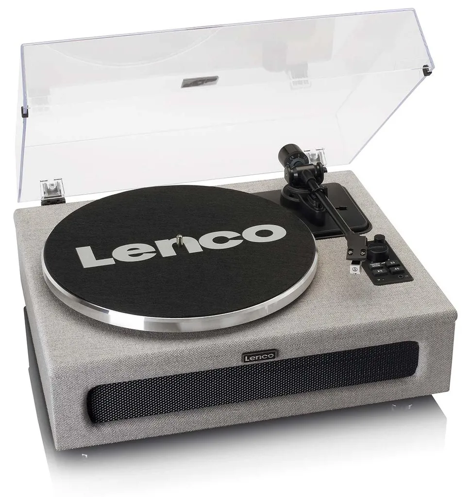 Platine Vinyle Lenco LS-440GY Entraînement par Courroie 4 Haut-Parleurs