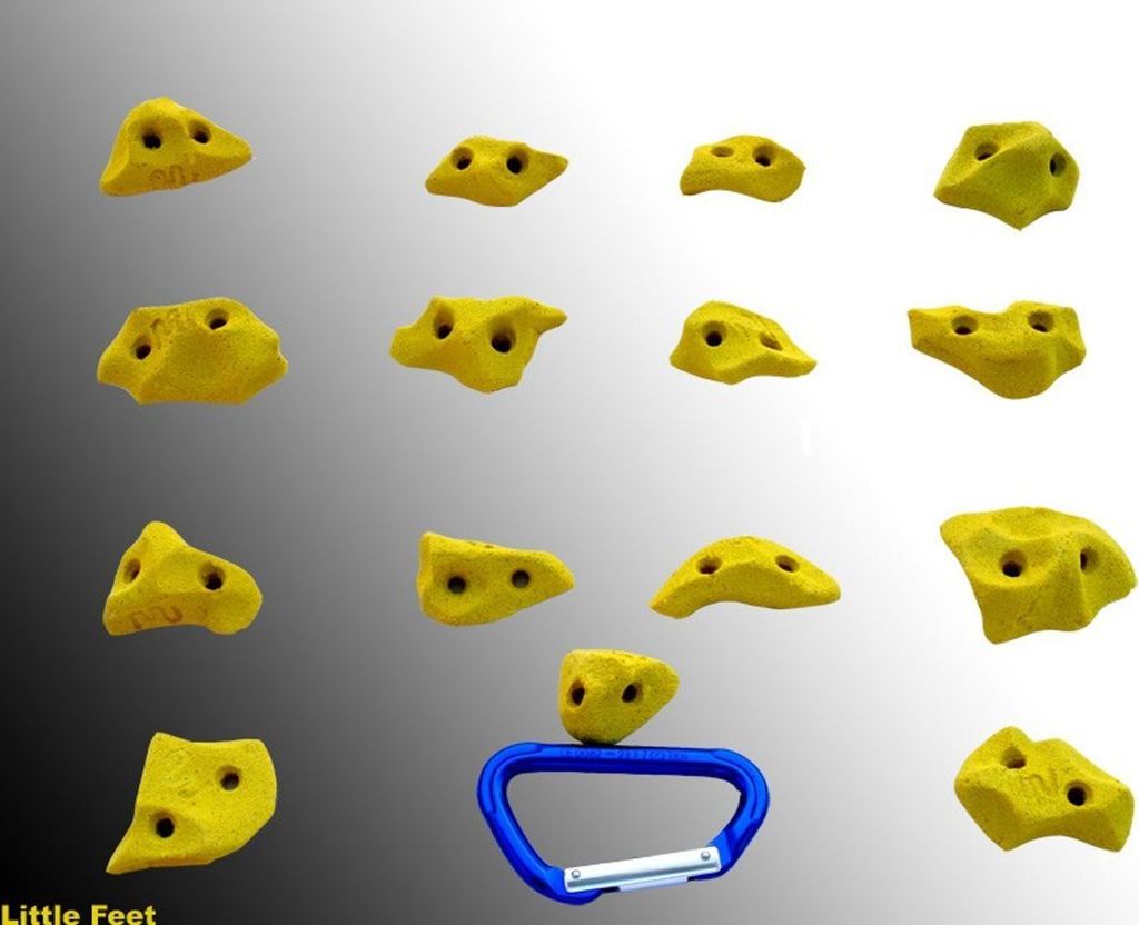 Little Feet (Spax) Klettergriffe XS von Move-it-Climbingholds,neon gelb