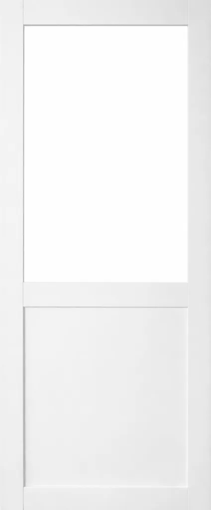 Porte Coulissante Atelier Blanc H204 x L73 cm sans meneau pour Rail