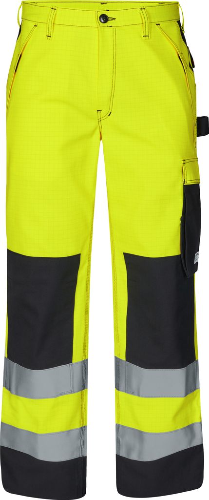 F. Engel Safety+ EN ISO 20471 Multinorm Hose, Gelb/Schwarz, Gr. 48