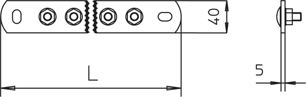 Rail d'équipotentialité OBO BigBar 1802 10 CU avec 10 raccordements