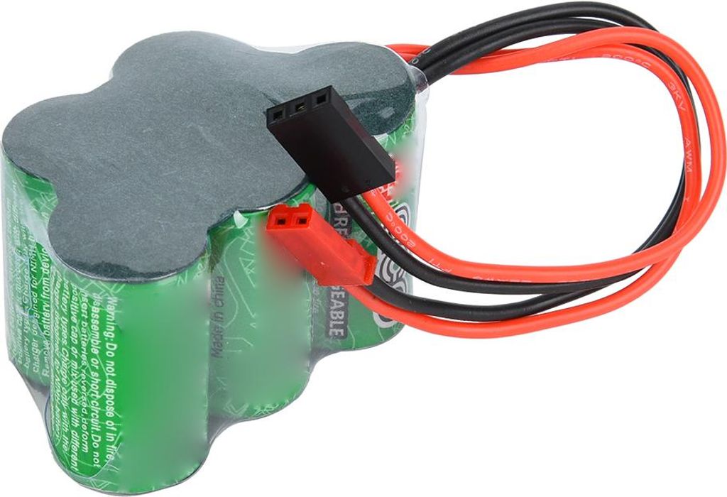 6V 1600mAh NiMH RX Akku Trapezförmig RC Modell Empfänger Ladegerät Power PackTrapezförmig Typ