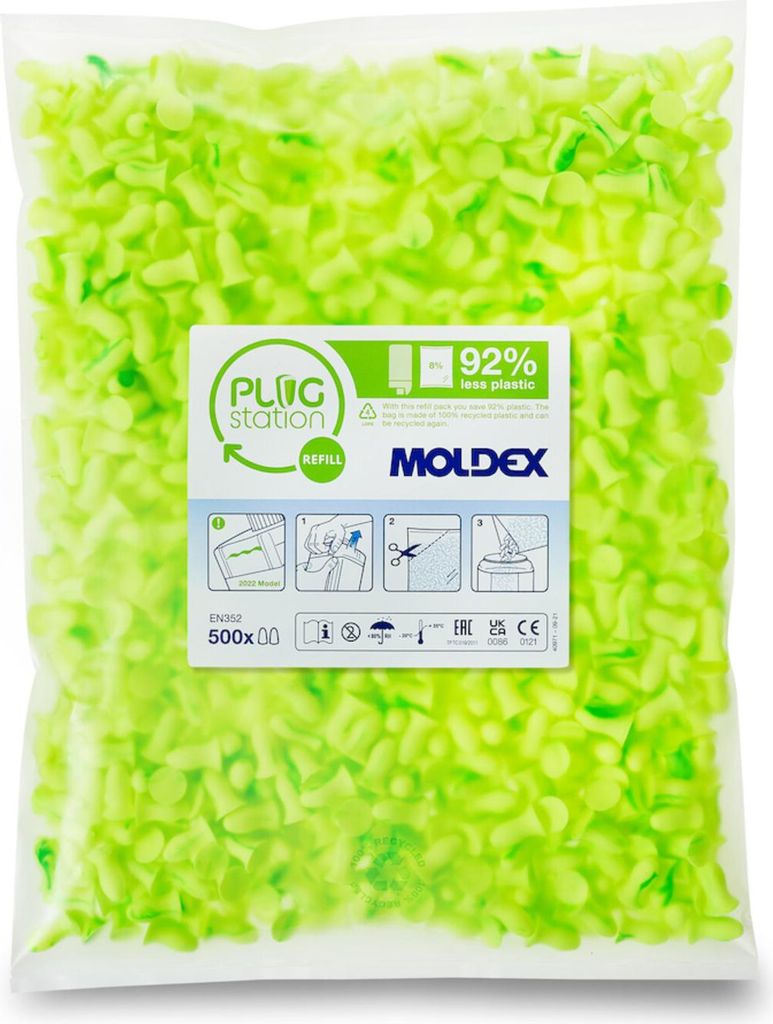 MOLDEX Nachfüllpack Contours, Gr. S, 500 Paar 500 Stk Produktbild 