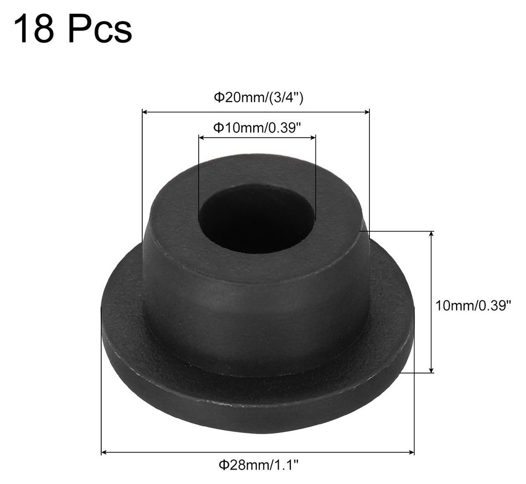 18 Stš¹ck T-f?rmige Silikonstopfen 20mm 3/4 Zoll Dia Snap in Stopfenlochdichtung Abdeckung Runder Gummistopfen fš¹r Kš¹chen-Gummischotts Wass...
