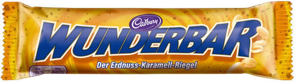 A Cadbury Wunderbar chocolate bar wrapper.