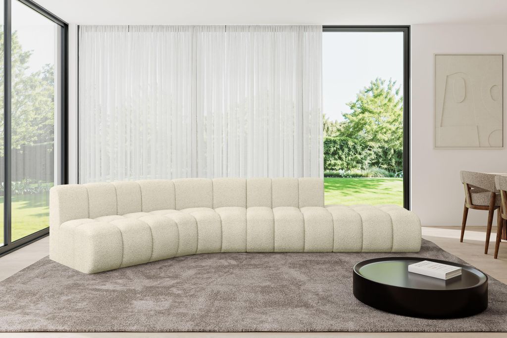 ALTDECOR Modulares Sofa Ecksofa in L-Form - Brilo-L1 - 380x174x70 cm Beige - Corner modular Sofa Eckcouch Couch Wohnlandschaft Cauchsofa Bodensofa ...