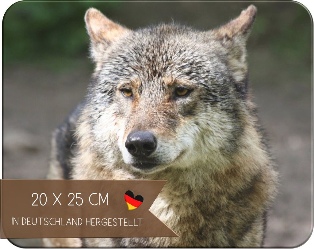 Kinder Frühstücksbrettchen Wolf , Brettchen Kunststoff, 20x25 cm