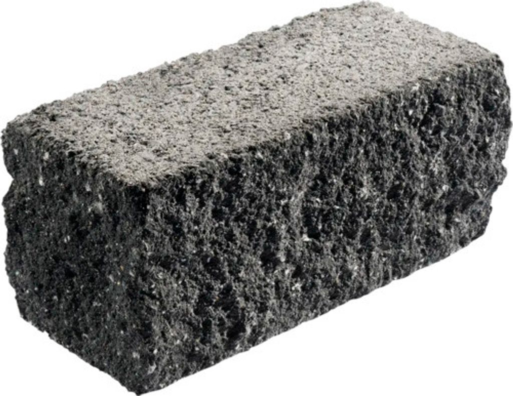 Mauerstein Natura basalt-schwarz 35 cm x 15 cm x 16 cm