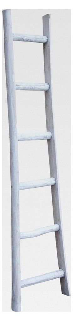 Handtuchleiter aus Holz 180x7x44 cm | Stehender Handtuchhalter für Badezimmer und Schlafzimmer | Dekoleiter (Nicht als Leiter verwendbar)