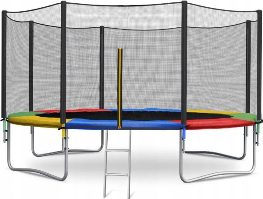 Trampoline 404cm robuste contre le vent et la rouille avec filet 13ft
