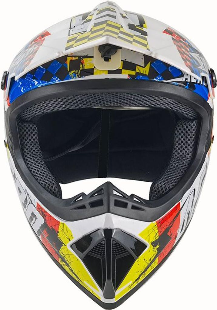 Crosshelm Helm Kinderhelm Motorradhelm Motocross Skeleton Produktbild 