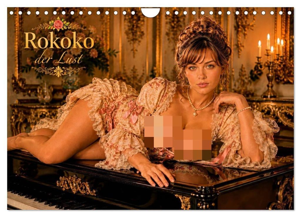 Rokoko der Lust (Wandkalender 2027 DIN A4 quer), CALVENDO Monatskalender