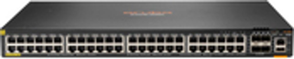 HPE Aruba Networking CX 6200F 48G Class-4 PoE 4SFP+ 740W Switch, Managed, L3, Gigabit Ethernet (10/100/1000), Power over Ethernet (PoE), Rack-Einba...