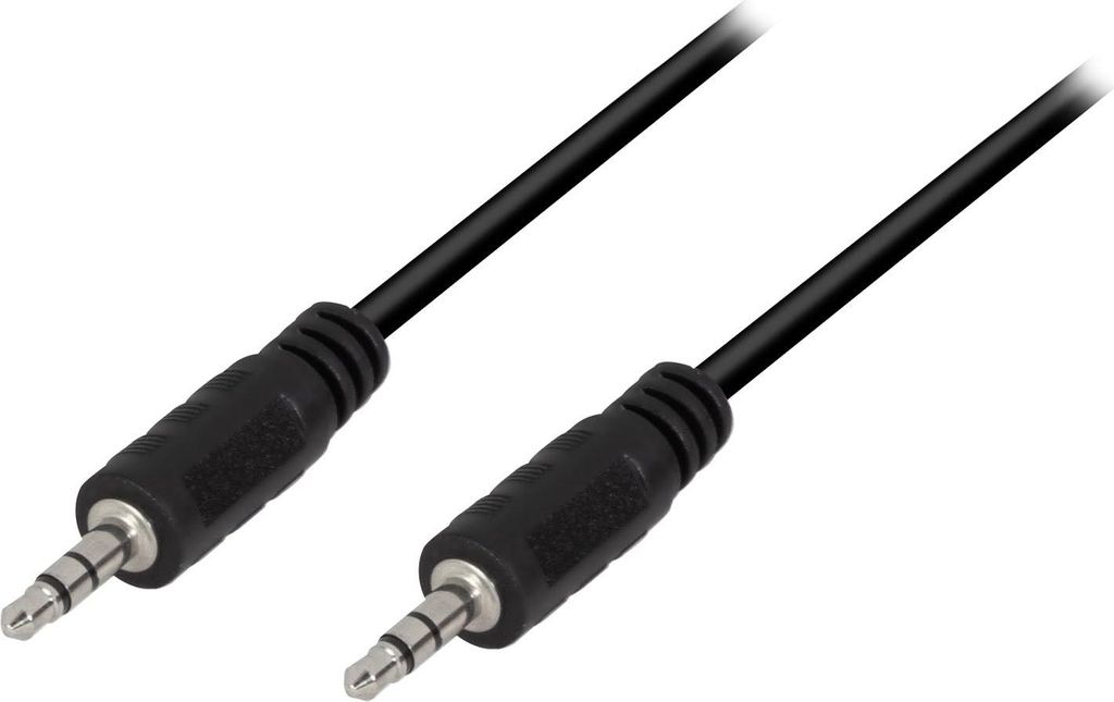 LogiLink Audiokabel 2 x 3,5 mm Klinkenstecker 0,2 m schwarz