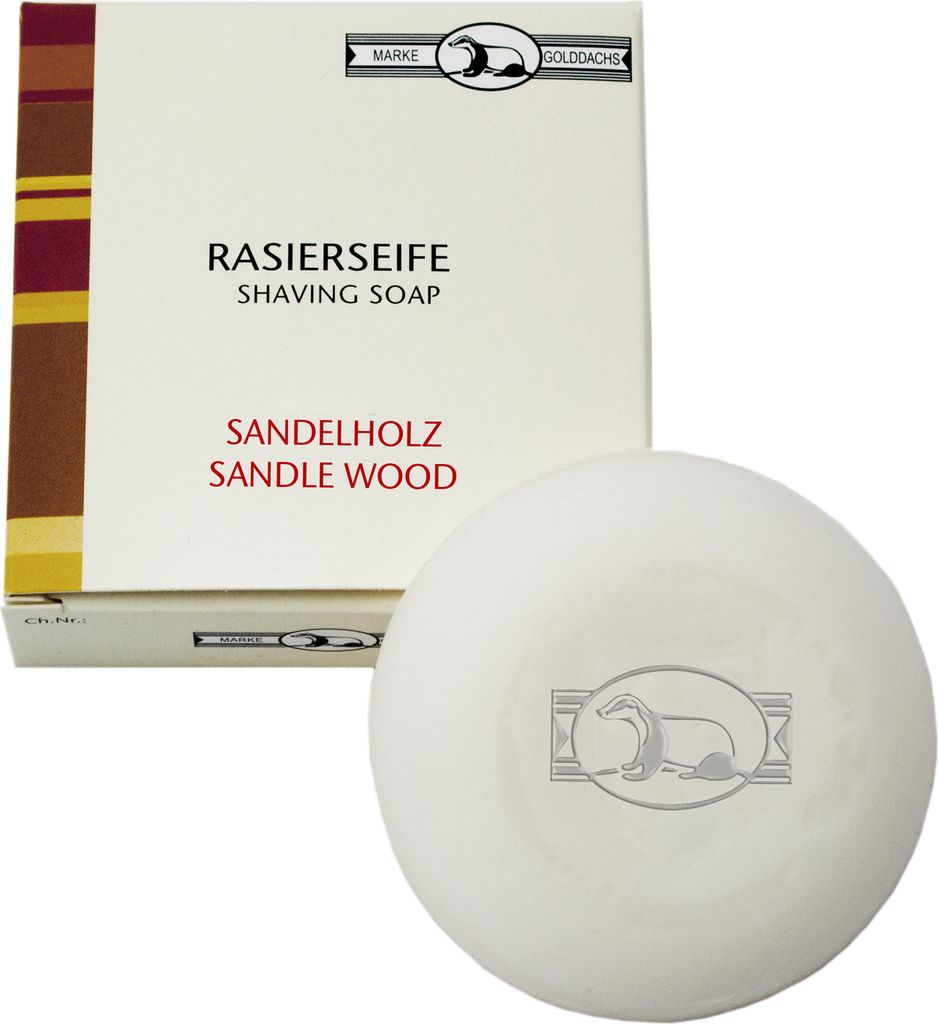 Golddachs Rasierseife Sandelholz 60gr