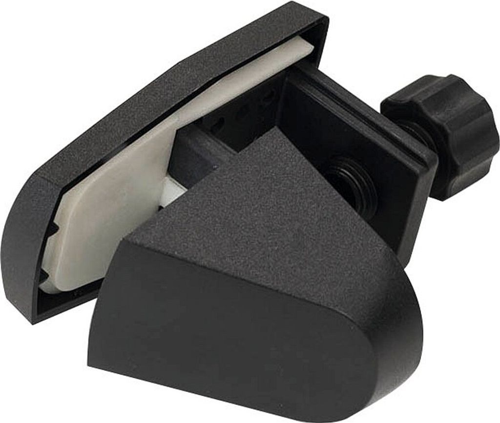 2 FRANKEN TSA-E Befestigungen für Tischtrennwände schwarz