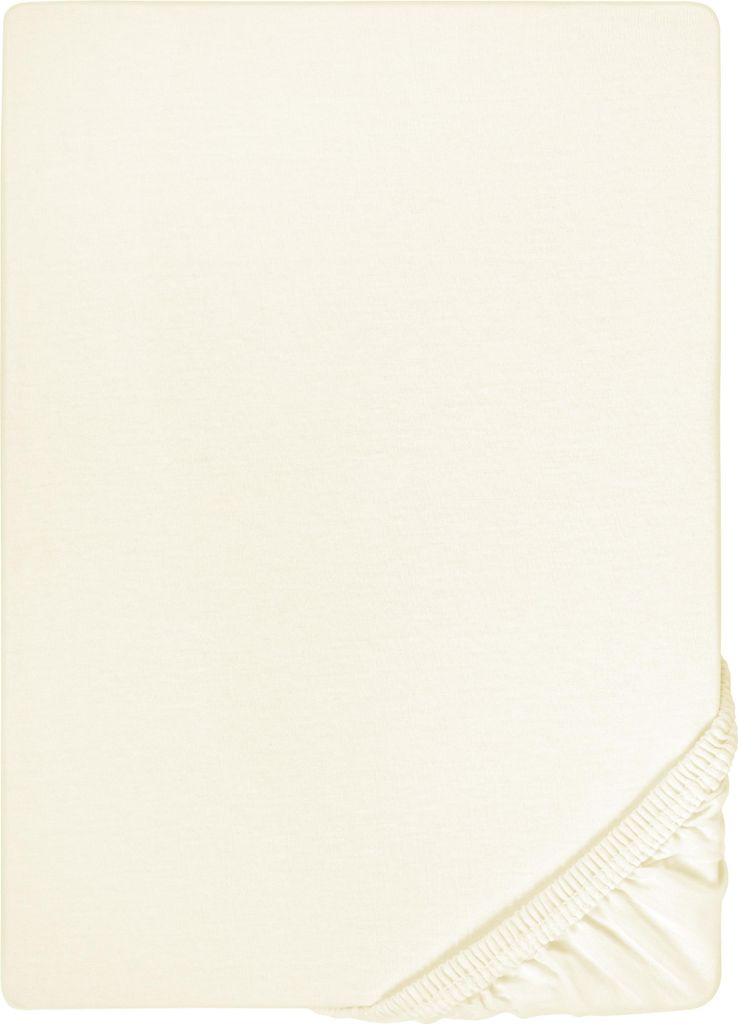 biberna Jersey-Elastic-Spannbetttuch 0077866 color: perlmutt, size: 1x 90x190 cm - 100x220 cm