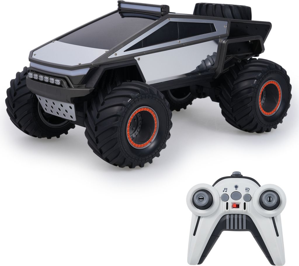 Ferngesteuertes Auto, Massstab 1:12, 2,4 GHz, All-Terrain-Offroad-Crawler-Fahrzeugspielzeug mit Lichtmusik, Geschenk fuer Jungen und Maedchen