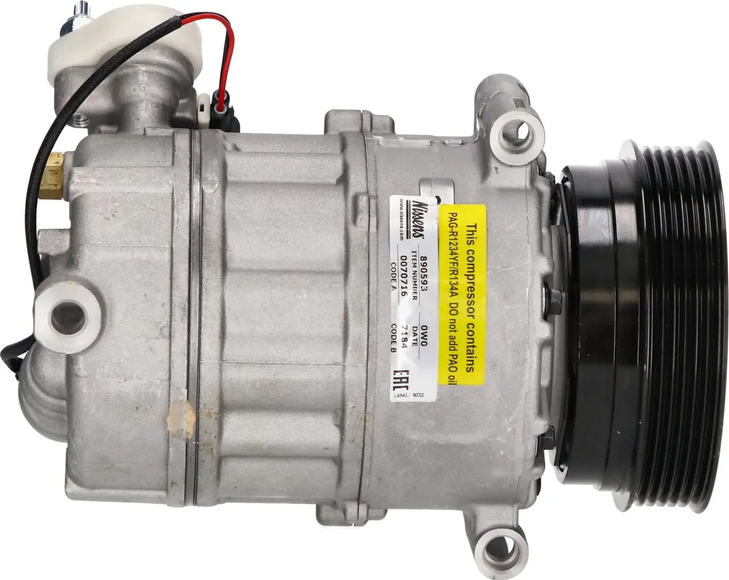 NISSENS 890593 Compresseur de climatisation PXC16 - Gaz R1234yf 12V
