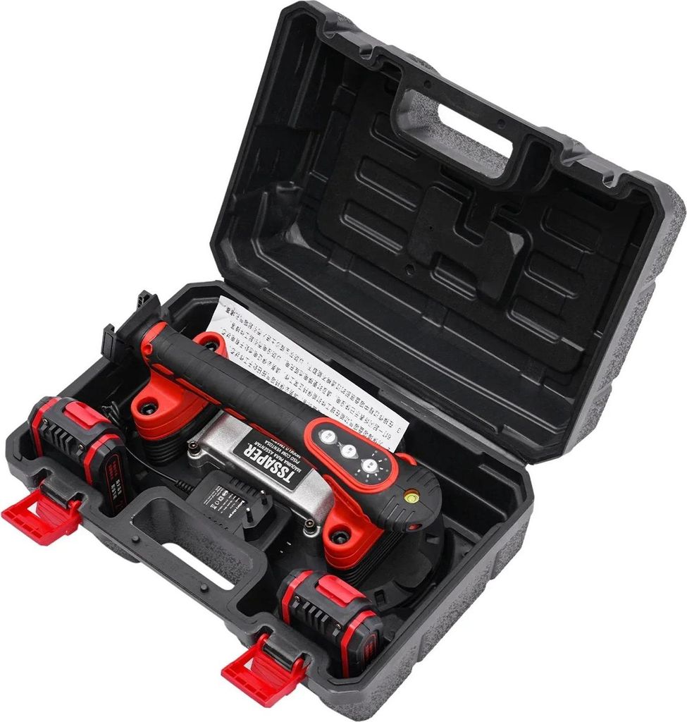 Fliesenvibrator - Handgerät zur Fliesenverlegung - 6 Stufen - Elektrischer Vakuum-Saugnapf - Einstellbare Vibration - Ohne Akku