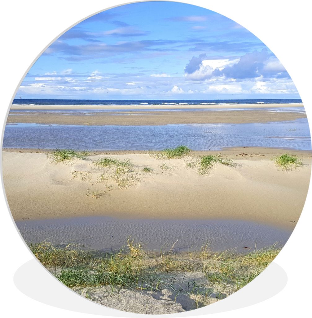 MuchoWow Rundes Wandbild - Runde Bilder Die Dünen von Vlieland Ø 60 cm Kreis Wanddekoration Kunststoff - Wandkreis - Wandschmuck - Wand Kreis -...