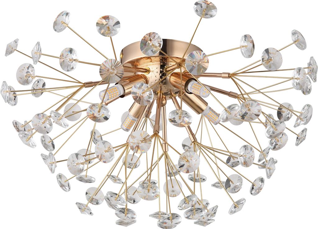 Globo Lighting Deckenleuchte Metall goldfarben, K9 Produktbild 