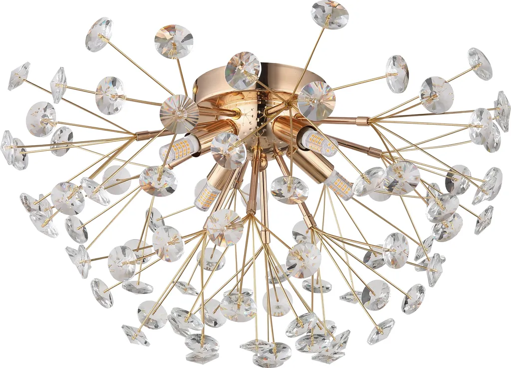 Plafonnier LED cristal or 45 cm : finissez-en avec l'éclairage terne