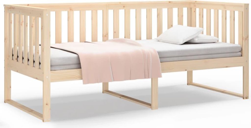 vidaXL Tagesbett ohne Matratze 100x200 cm Massivholz Kiefer Produktbild 