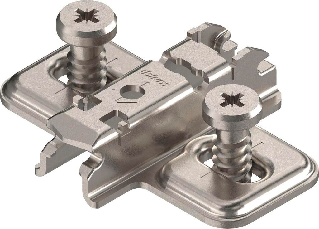 BLUM CLIP Kreuzmontageplatte Langloch, Stahl, Produktbild 