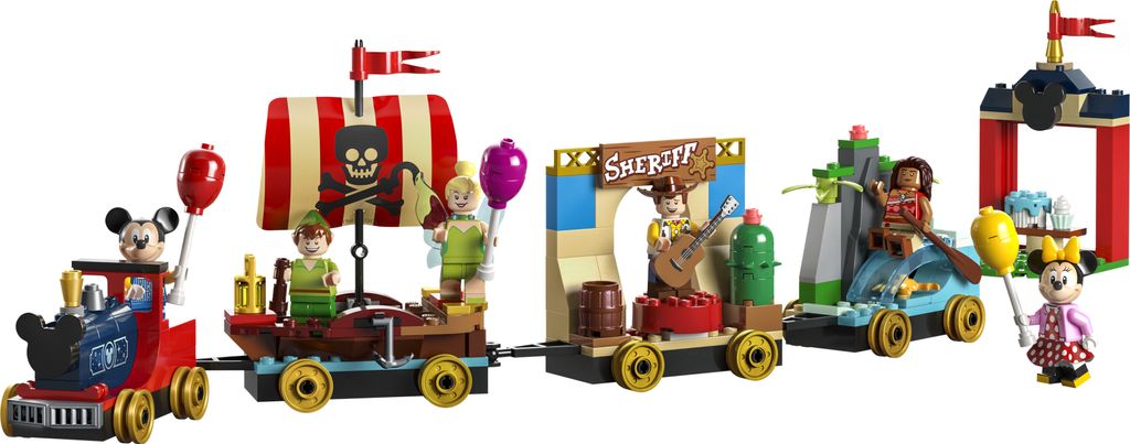LEGO | Disney: Disney Geburtstagszug Set mit Moana, Woody, Produktbild 