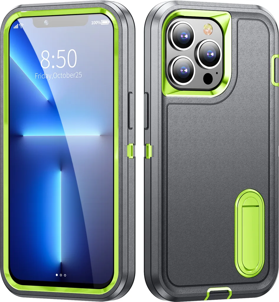 OFFERTA: Custodia iPhone 13 Pro Max Robusta Grigia + Supporto Video