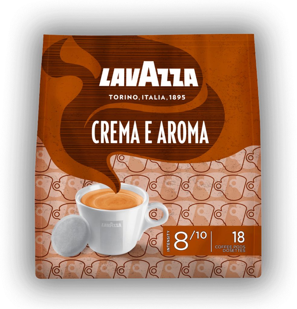 Lavazza Crema E Aroma 18 Kaffeepads aus feinstem Röstkaffee Produktbild 