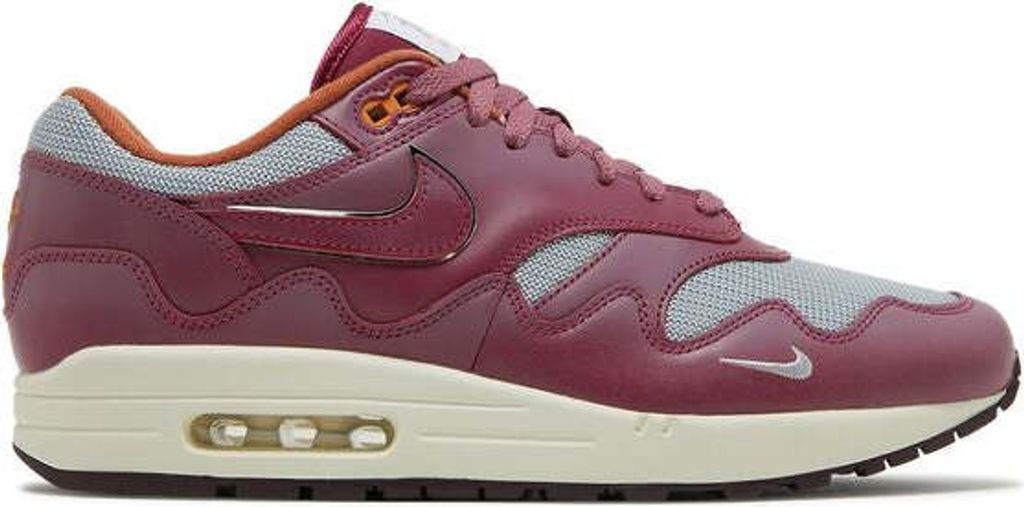Air Max 1 Patta Waves Rush Maroon (with Bracelet) - EU: 42.5