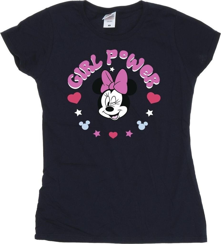 Disney - "Girl Power" T-Shirt für Damen BI33778 (XXL) (Marineblau)
